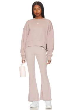 Nike Ribbed Jersey Pants Diffused Taupe -Fashion Women's Clothing Store NIKR WP233 V4