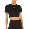 Nike NSW Essential Crop Tee Black -Fashion Women's Clothing Store NIKR WS161 V1
