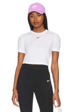 Nike Essential Slim Crop T-shirt White