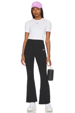 Nike Essential Slim Crop T-shirt White -Fashion Women's Clothing Store NIKR WS223 V4