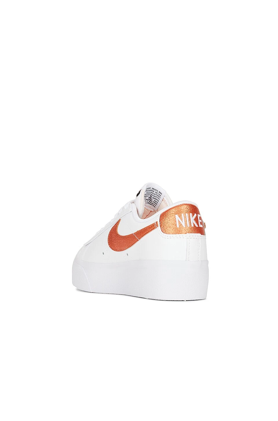 Nike Blazer Low Platform Sneaker White, Metallic Copper, Black, & Sail 5 Nike Blazer Low Platform Sneaker White, Metallic Copper, Black, & Sail - Image 3