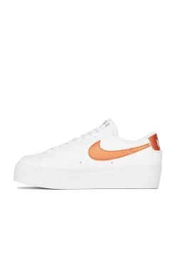 Nike Blazer Low Platform Sneaker White, Metallic Copper, Black, & Sail 12 Nike Blazer Low Platform Sneaker White, Metallic Copper, Black, & Sail -Fashion Women's Clothing Store NIKR WZ722 V5