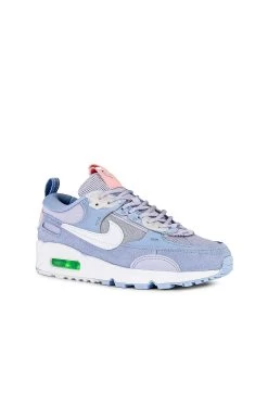 Nike Air Max 90 Futura Sneaker Oxygen Purple, White, & Cobalt Bliss -Fashion Women's Clothing Store NIKR WZ881 V2