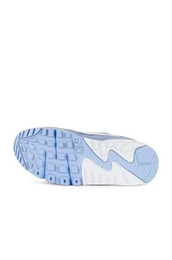 Nike Air Max 90 Futura Sneaker Oxygen Purple, White, & Cobalt Bliss -Fashion Women's Clothing Store NIKR WZ881 V6