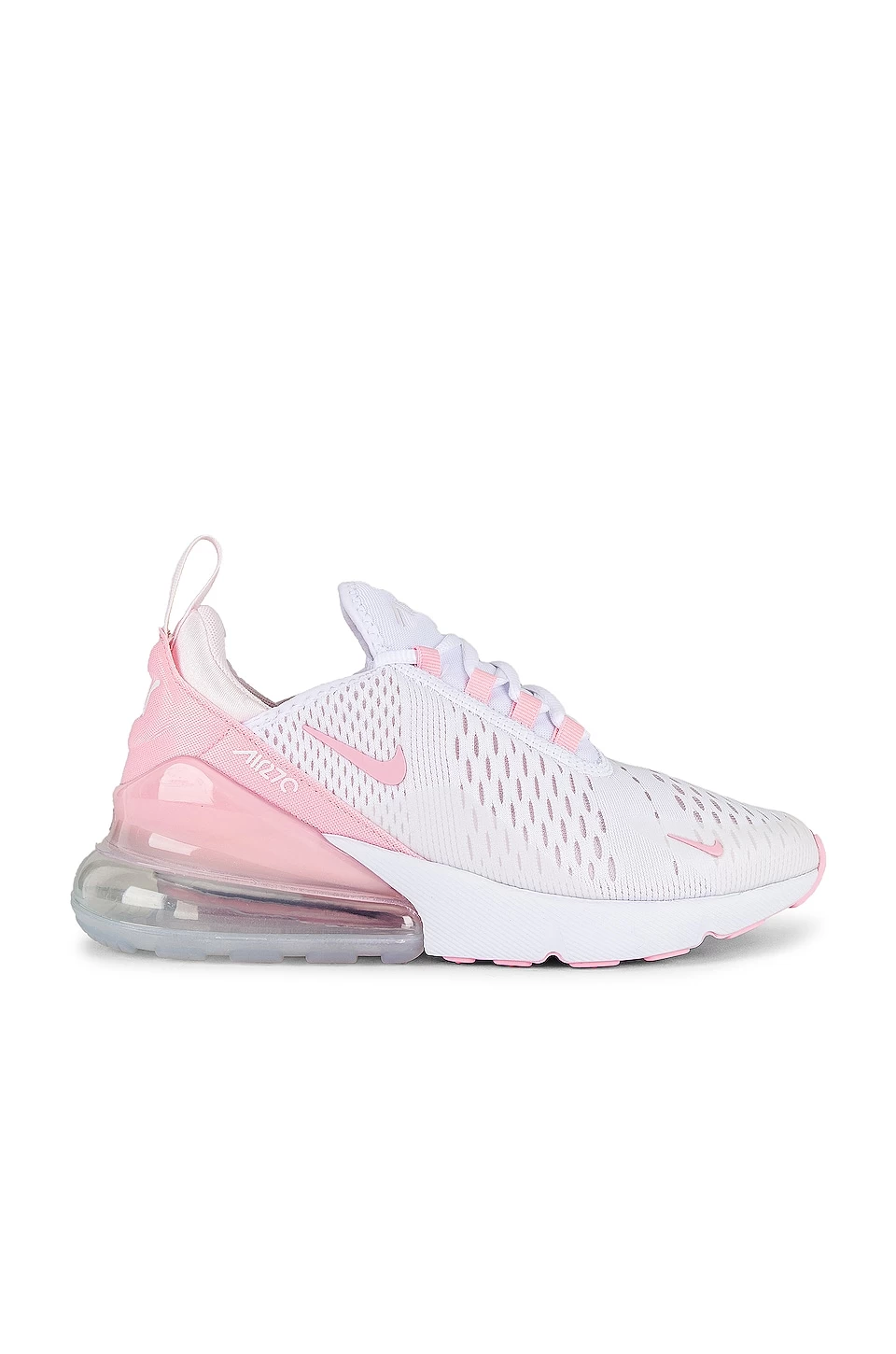 Nike Air Max 270 Sneaker White, Med Soft Pink, & Pearl Pink 3 Nike Air Max 270 Sneaker White, Med Soft Pink, & Pearl Pink