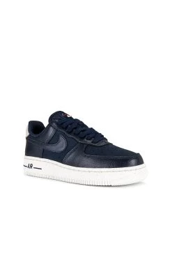 Nike Air Force 1 '07 Lx Sneaker Light Orewood Brown, Obsidian, Sail, & Siren Red -Fashion Women's Clothing Store NIKR WZ907 V2