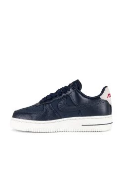 Nike Air Force 1 '07 Lx Sneaker Light Orewood Brown, Obsidian, Sail, & Siren Red -Fashion Women's Clothing Store NIKR WZ907 V5