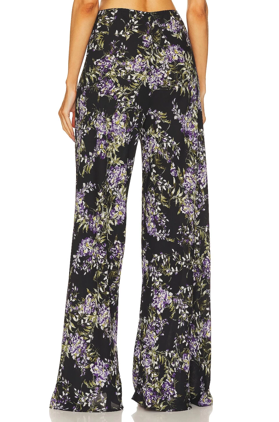 Norma Kamali Bias Elephant Pant Lavender Floral 5 Norma Kamali Bias Elephant Pant Lavender Floral - Image 3