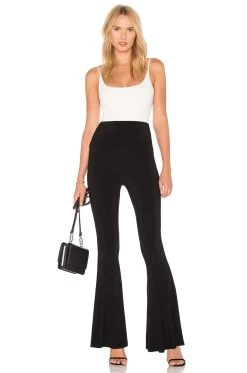 Norma Kamali Fishtail Pant Black -Fashion Women's Clothing Store NKAM WP30 V4