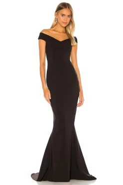 X REVOLVE Allure Gown Black