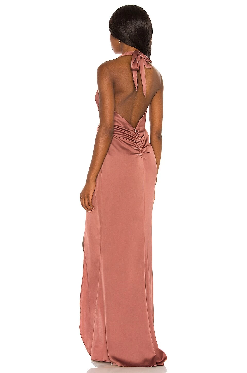 Stella Plunge Gown Mocha 5 Stella Plunge Gown Mocha - Image 3