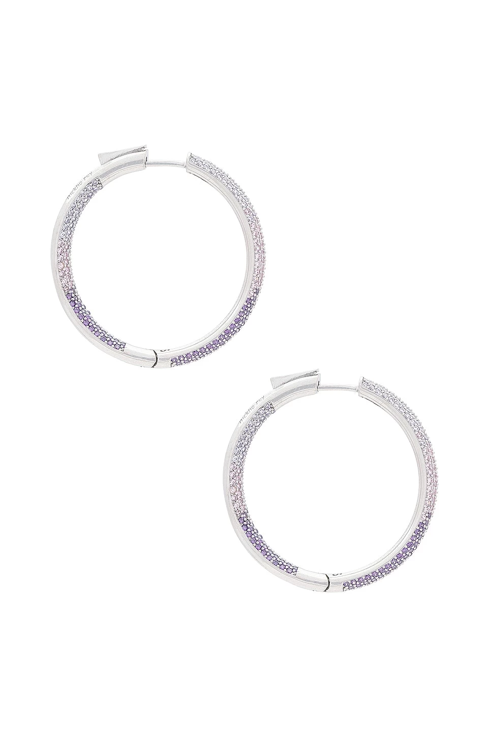 Tire Hoop Purple Ombre & White Rhodium 5 Tire Hoop Purple Ombre & White Rhodium - Image 3