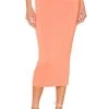 Dani Midi Skirt Peach 1 Dani Midi Skirt Peach -Fashion Women's Clothing Store NYOU WQ4 V1