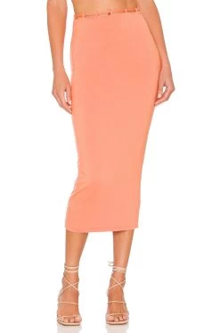 Dani Midi Skirt Peach