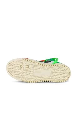 Off-White 3.0 OFF COURT 스니커즈 White & Green -Fashion Women's Clothing Store OFFR WZ113 V6