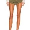 One Teaspoon Cadet Bandits Low Waist Short Dark Khaki -Fashion Women's Clothing Store ONET WF184 V1