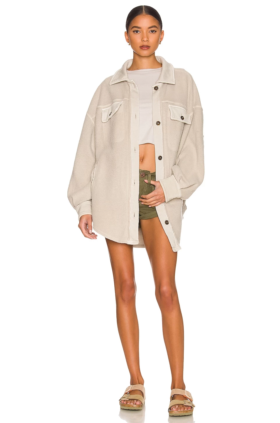 One Teaspoon Cadet Bandits Low Waist Short Dark Khaki 6 One Teaspoon Cadet Bandits Low Waist Short Dark Khaki - Image 4