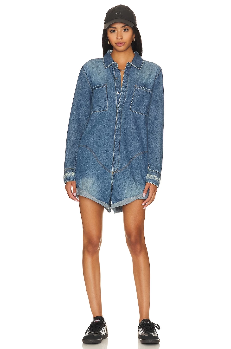 One Teaspoon Prophecy Romper Bay Blue 4 One Teaspoon Prophecy Romper Bay Blue - Image 2