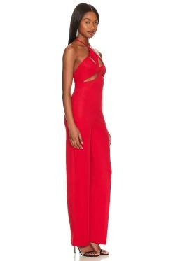OW Collection Fleur Jumpsuit Red -Fashion Women's Clothing Store OWIR WC2 V2