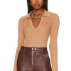 Paige Catarina Sweater Deep Camel
