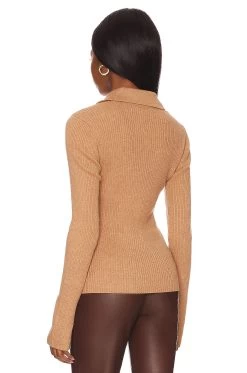 Paige Catarina Sweater Deep Camel -Fashion Women's Clothing Store PAIG WK55 V3