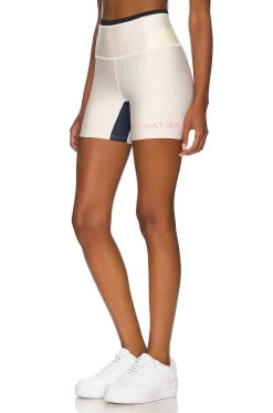 P.E NATION Outline Short White Sand 9 P.E NATION Outline Short White Sand -Fashion Women's Clothing Store PENR WF28 V3