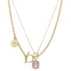 Tommy Necklace Pink 1 Tommy Necklace Pink -Fashion Women's Clothing Store PETM WL473 V1