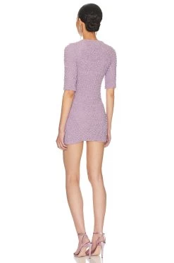 Smocked Miranda Dress Lilac -Fashion Women's Clothing Store PGIR WD27 V3