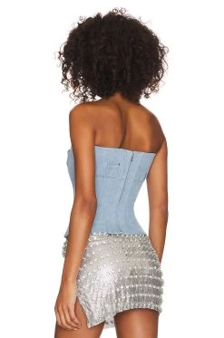 Calamity Corset Top Coastal Fog 9 Calamity Corset Top Coastal Fog -Fashion Women's Clothing Store PGIR WS27 V3