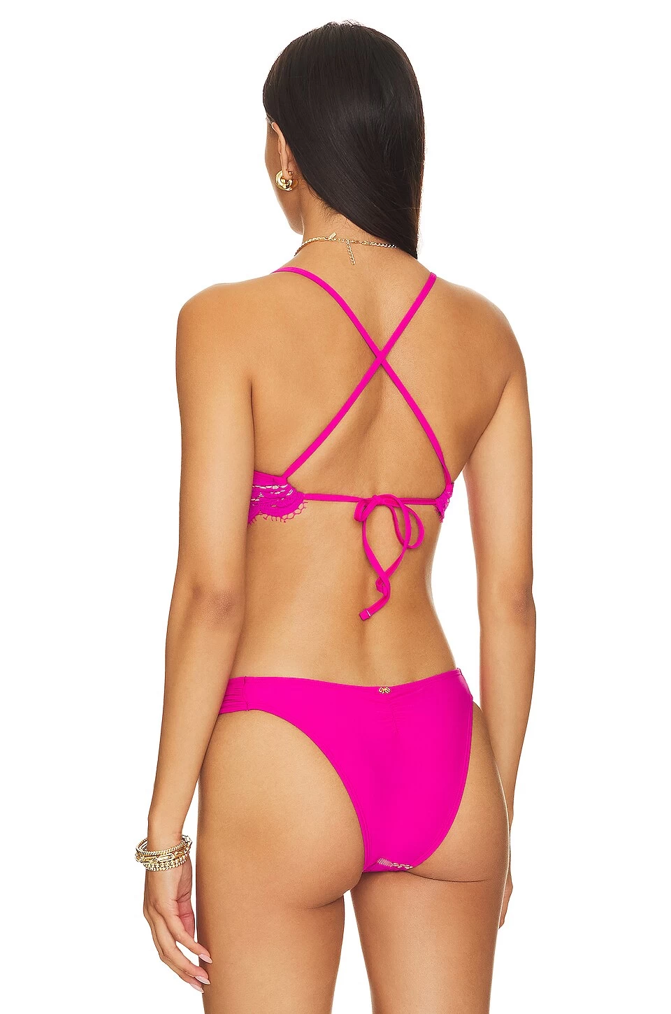 Lace Bralette Bikini Top Pink Lady 5 Lace Bralette Bikini Top Pink Lady - Image 3