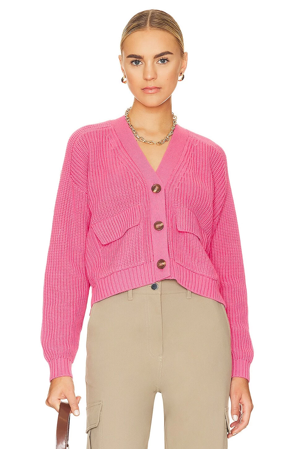 Harper Cardigan Bright Pink 3 Harper Cardigan Bright Pink