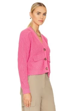 Harper Cardigan Bright Pink 7 Harper Cardigan Bright Pink -Fashion Women's Clothing Store PSTL WK84 V2
