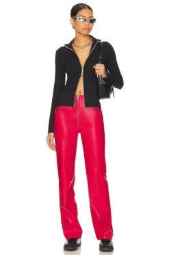 Cassie Super High Rise Straight Garnet -Fashion Women's Clothing Store PSTL WP53 V4