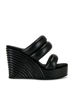 Strata Platform Sandal Black