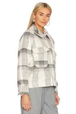 RAILS Cheyenne Zip Up Jacket Snow Grey -Fashion Women's Clothing Store RAIL WO108 V3