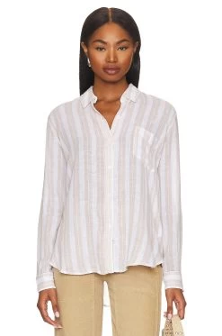 RAILS Charli Button Up Shirt Shore Stripe -Fashion Women's Clothing Store RAIL WS929 V2