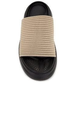 Rag & Bone Brixley Knit Slide Cream & Black -Fashion Women's Clothing Store RGBR WZ254 V4