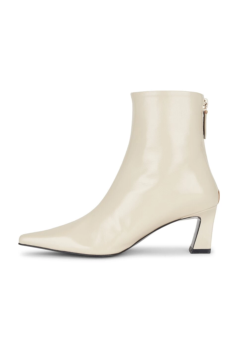 Leather Ankle Bootie Cream 7 Leather Ankle Bootie Cream - Image 5