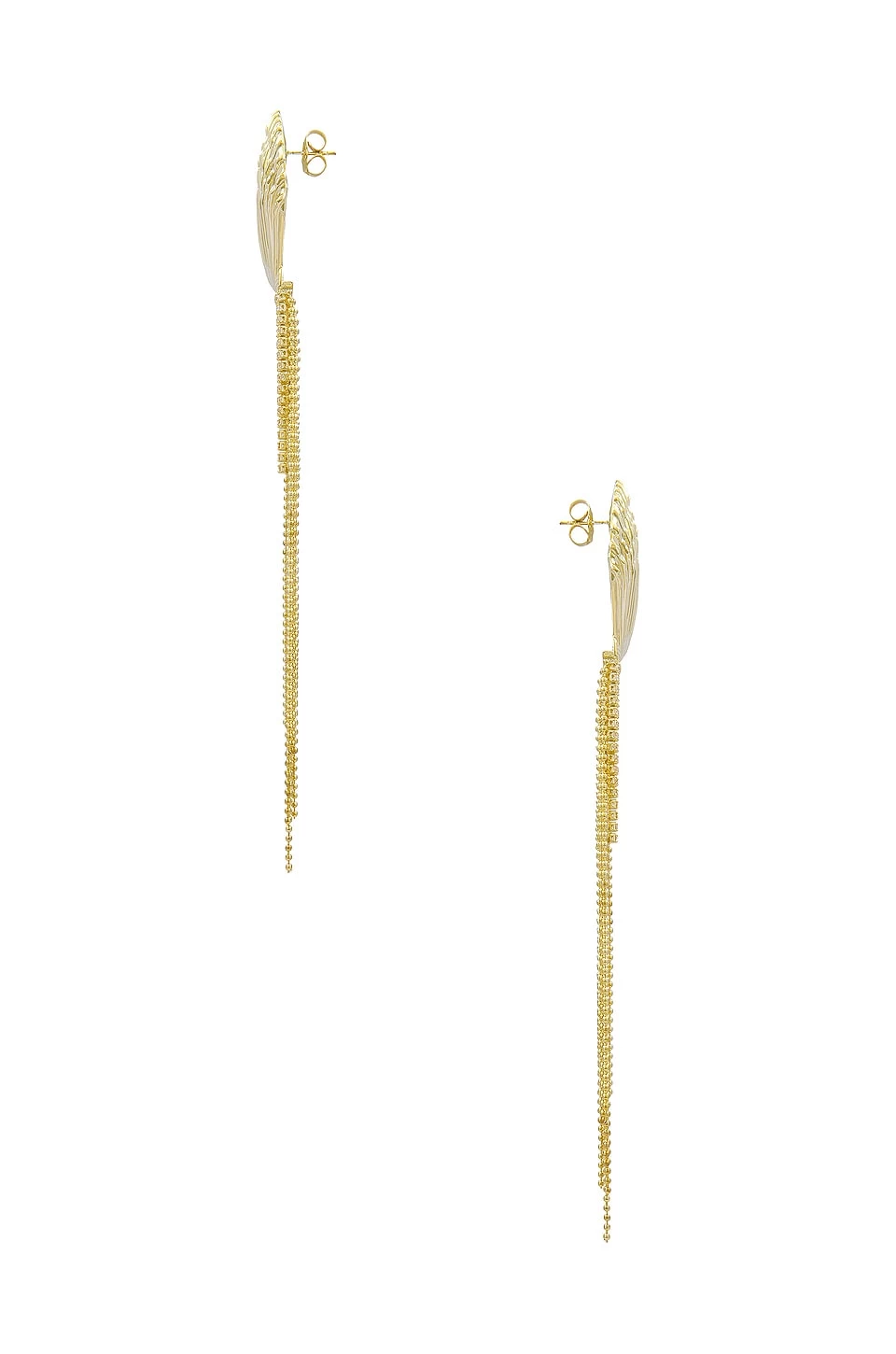 Shellona Earring Shiny Gold 4 Shellona Earring Shiny Gold - Image 2