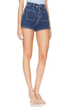 Dusters Sailor Short Mid Wash Denim 7 Dusters Sailor Short Mid Wash Denim -Fashion Women's Clothing Store ROLS WF47 V2