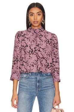 Ivy Floral Stephanie Top SCARLET -Fashion Women's Clothing Store ROLS WS133 V1