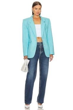 Klover Blazer Blue 11 Klover Blazer Blue -Fashion Women's Clothing Store RONR WO52 V5