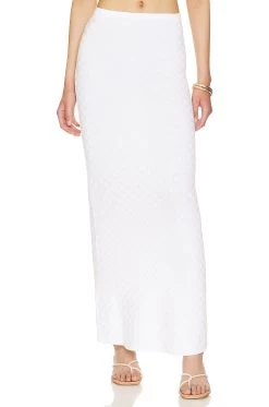 Taya Maxi Skirt White