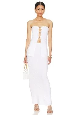 Taya Maxi Skirt White -Fashion Women's Clothing Store RUNR WQ1 V4