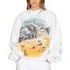 REVOLVE X Maison Meta Best Trip Crewneck White