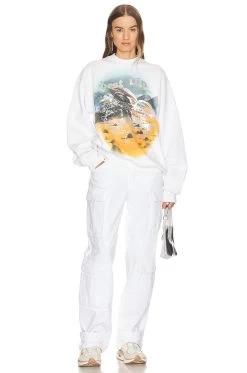 REVOLVE X Maison Meta Best Trip Crewneck White -Fashion Women's Clothing Store RVLR UK1W V4