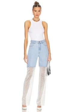 Sparkle Jeans Light Blue -Fashion Women's Clothing Store SBRA WJ3 V4