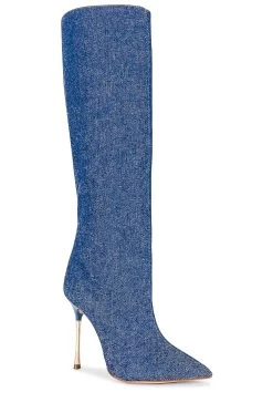 Schutz Reesy Boot Blue 8 Schutz Reesy Boot Blue -Fashion Women's Clothing Store SCHU WZ1126 V2