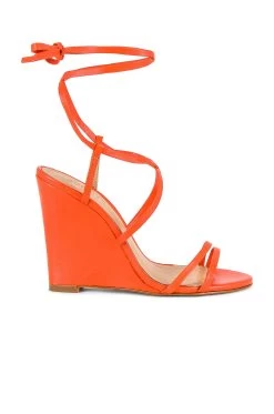 Schutz Deonne Casual Wedge Flame Orange