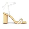 Schutz Hina Sandal White & Natural -Fashion Women's Clothing Store SCHU WZ925 V1